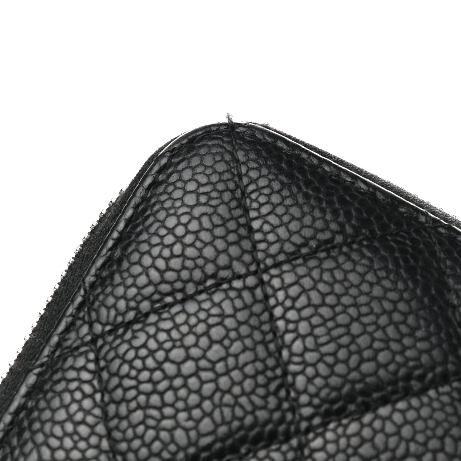 Chanel Caviar Quilted Large Zip Around Organizer Wallet Black 8 of 9