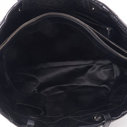 Chanel Glazed Calfskin Large On The Road Tote Black 7 of 10