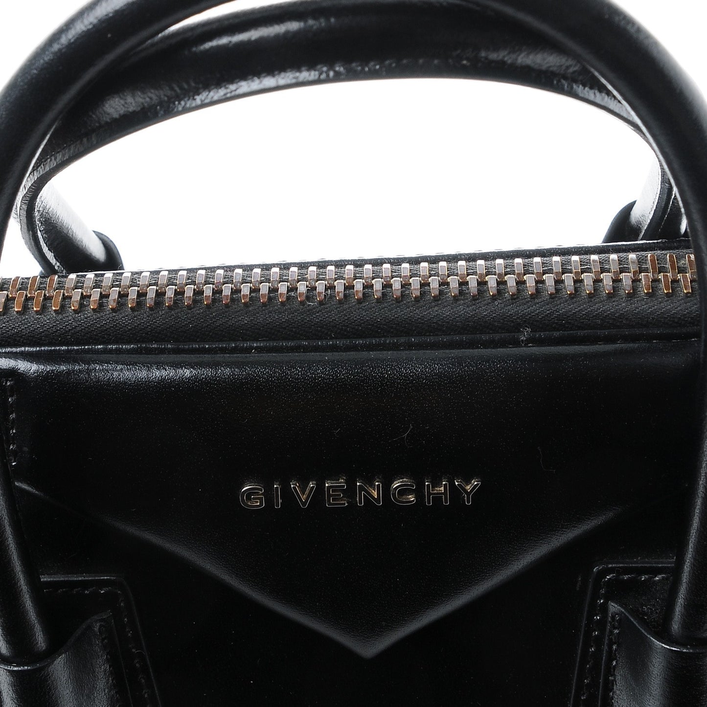 Shiny Lord Calfskin Medium Antigona Black