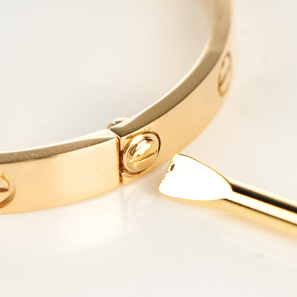 Cartier 18K Yellow Gold LOVE Bracelet 17 5 of 6