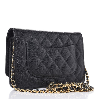 Chanel Caviar Quilted Wallet On Chain WOC Black 3 of 9