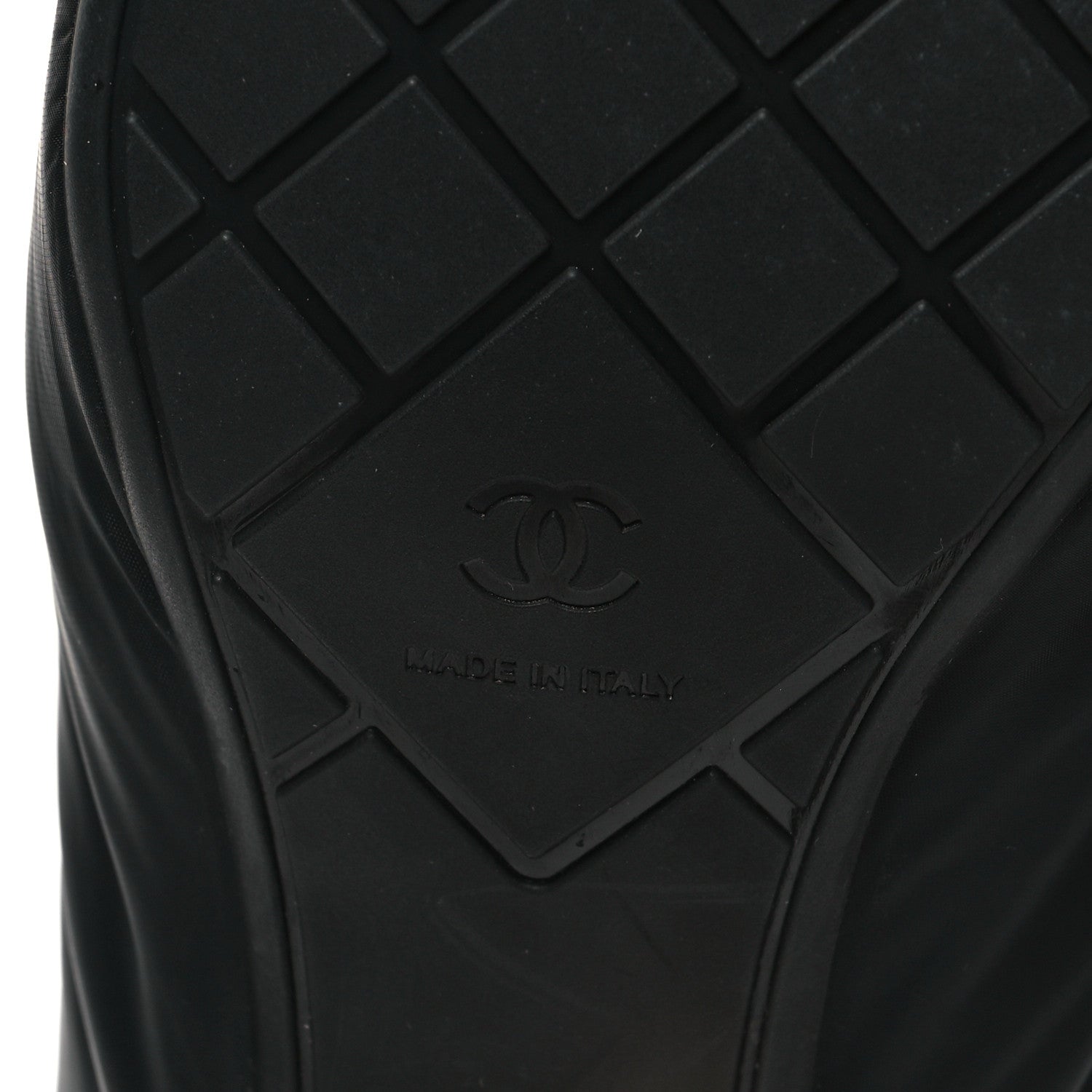 Chanel Mixed Fibers Lambskin Patent Calfskin Convertible High Boots 38.5 Black 7 of 7
