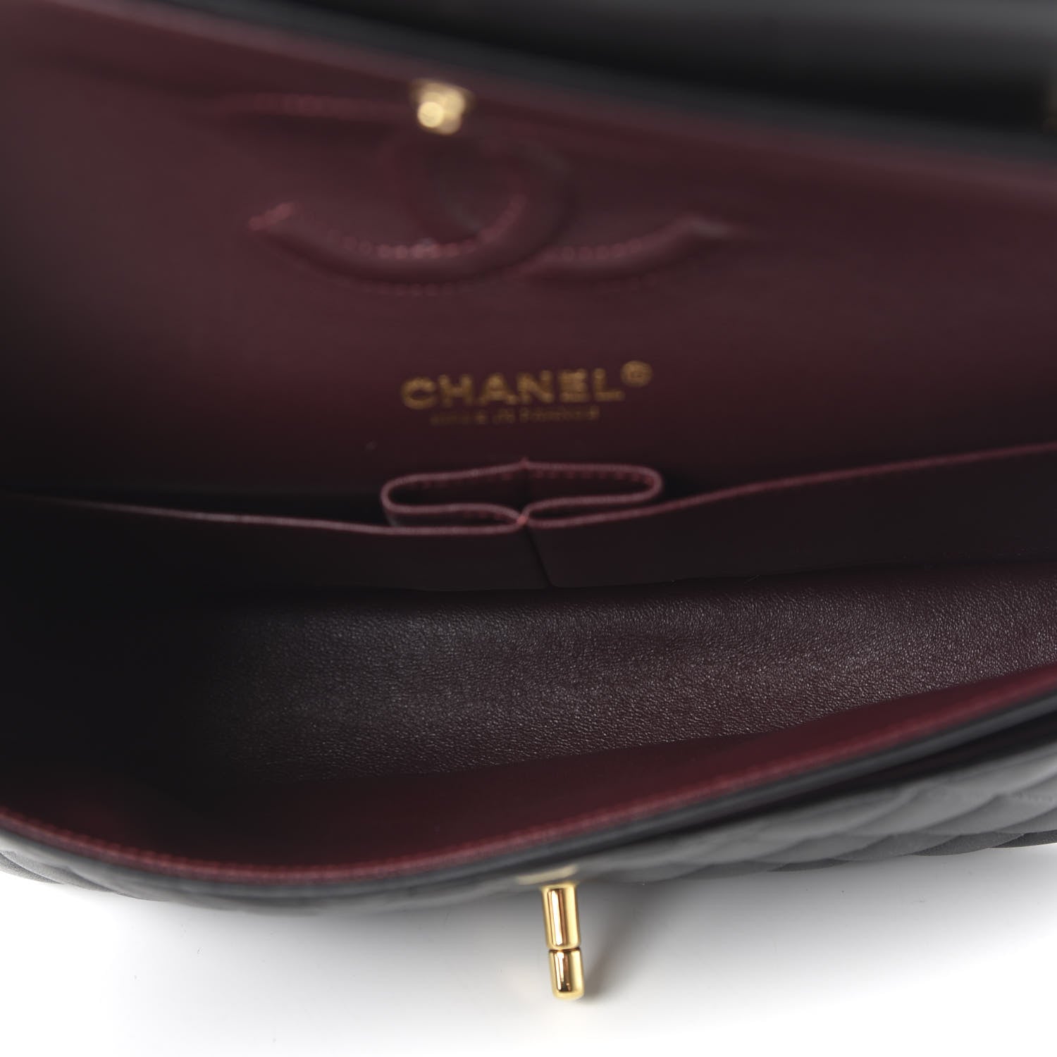 Chanel Lambskin Quilted Medium Double Flap Black 5 of 11