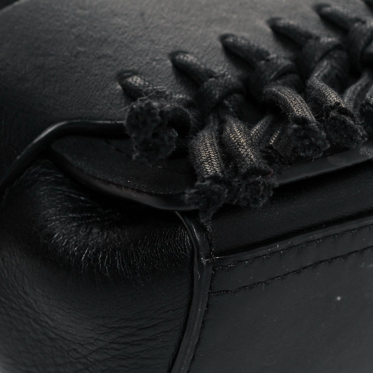 Lambskin Suede Fringe Bianca Handbag Black