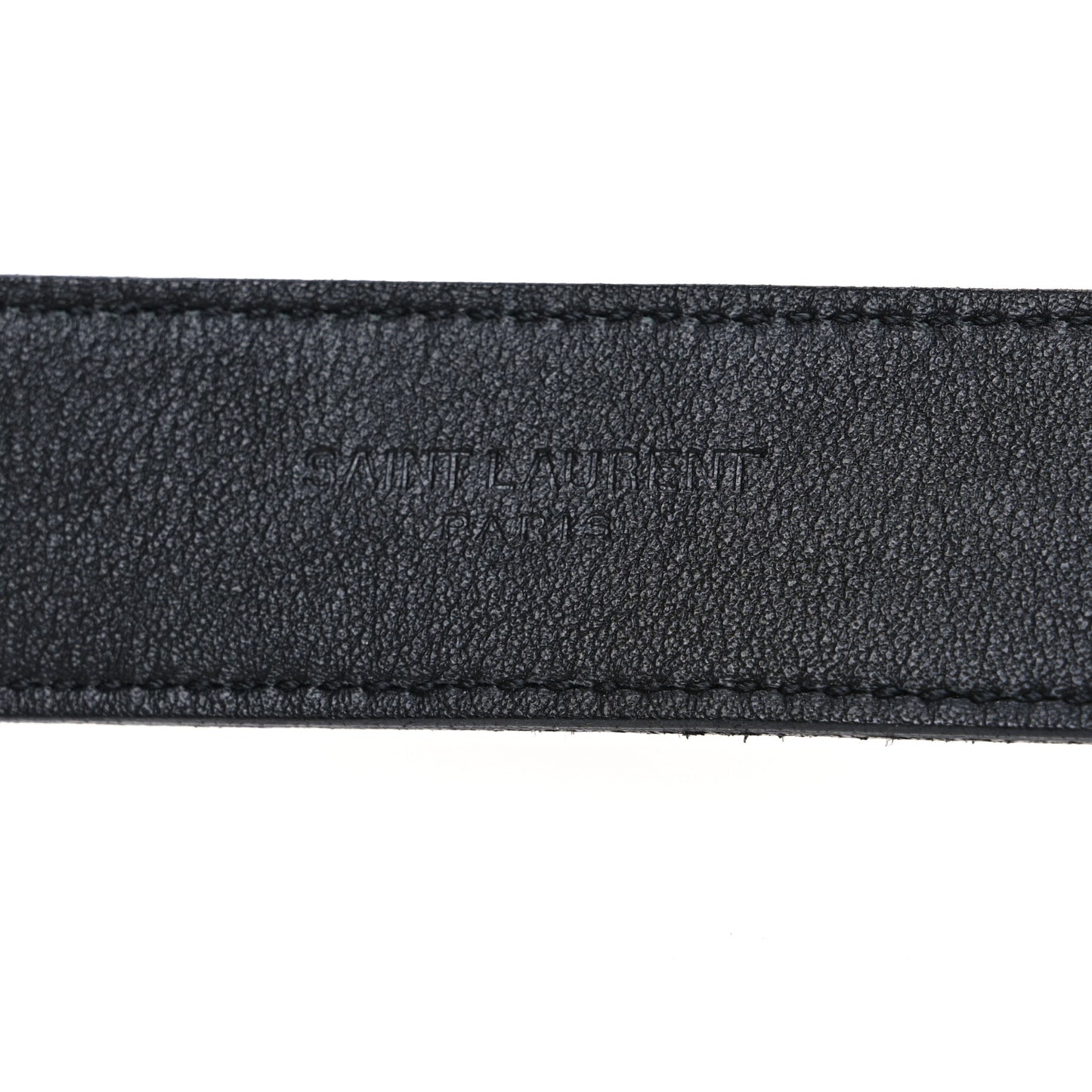 Snakeskin Calfskin Crocodile Embossed Buckle Belt Black
