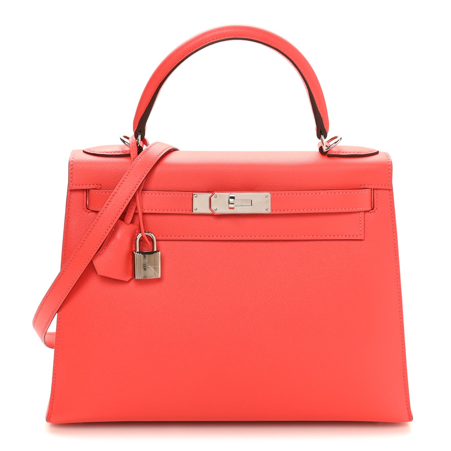 Hermes Epsom Kelly Sellier 28 Rouge Tomate 1 of 10