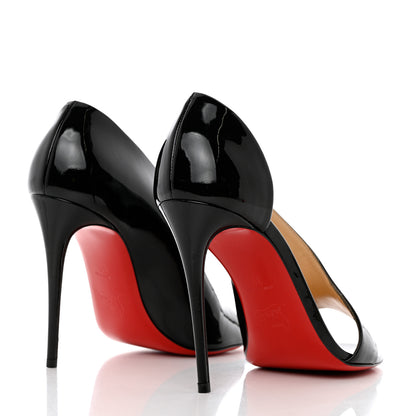 Christian Louboutin Patent Phoebe Asymmetric 100 Pumps 39 Black 4 of 12