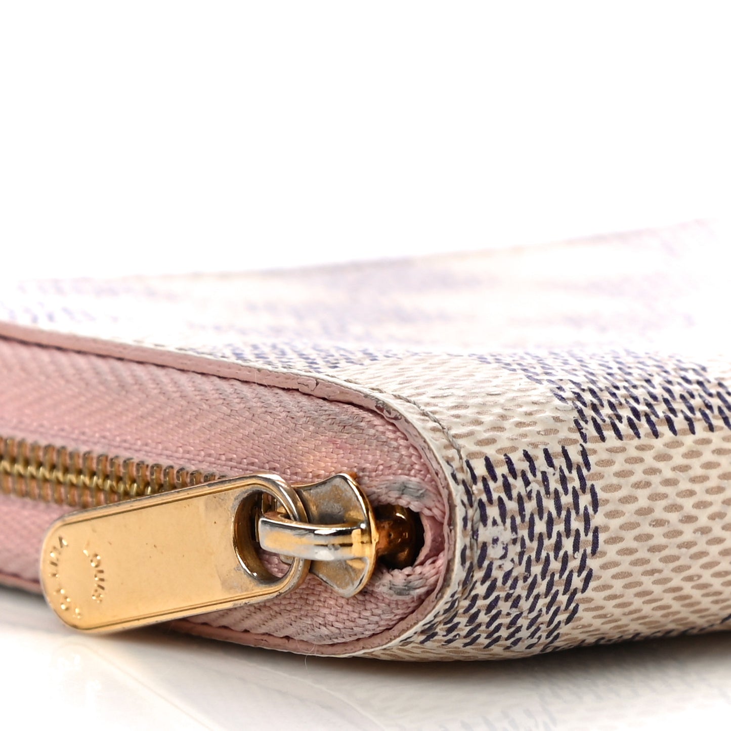 Damier Azur Zippy Coin Purse Rose Ballerine