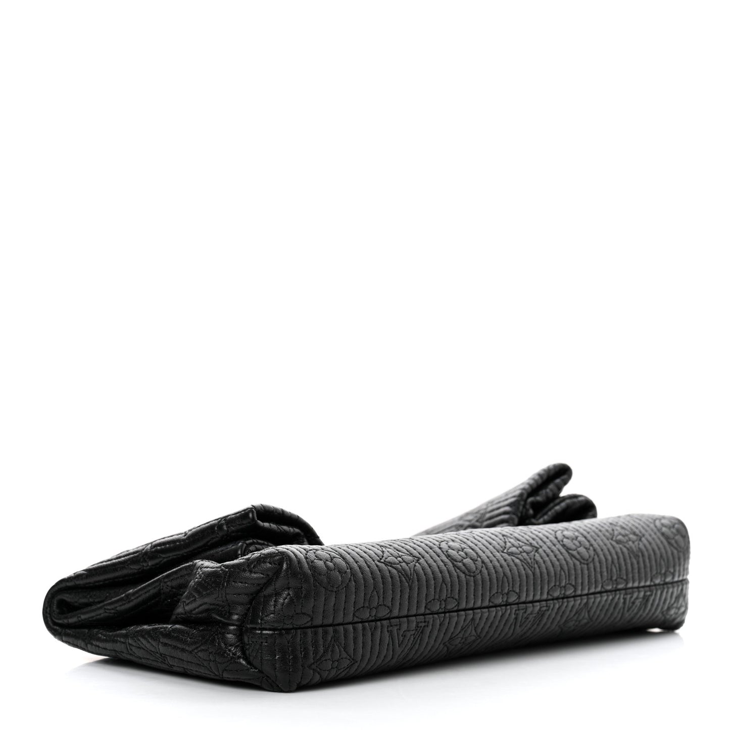 Calfskin Quilted Monogram Altair Clutch Black