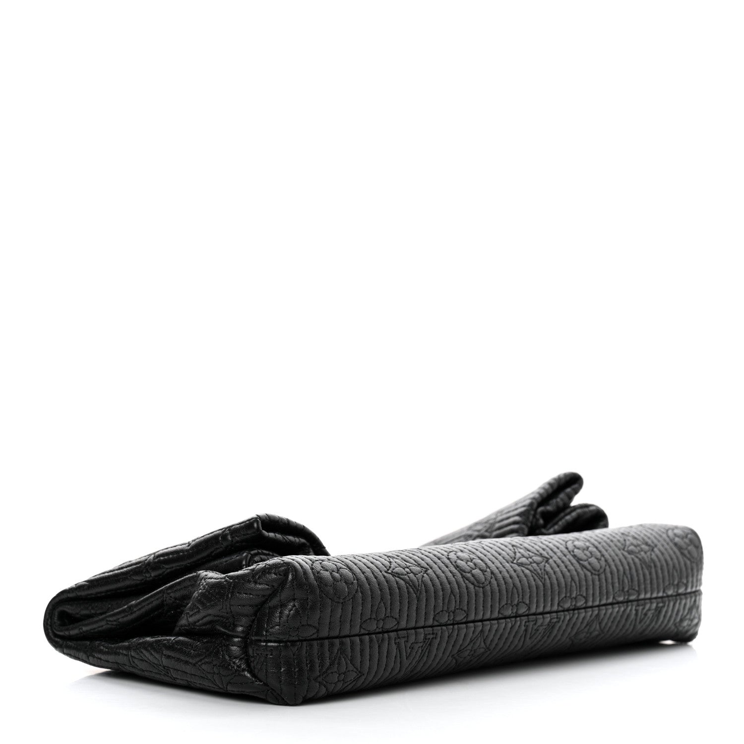 Louis Vuitton Calfskin Quilted Monogram Altair Clutch Black 4 of 6