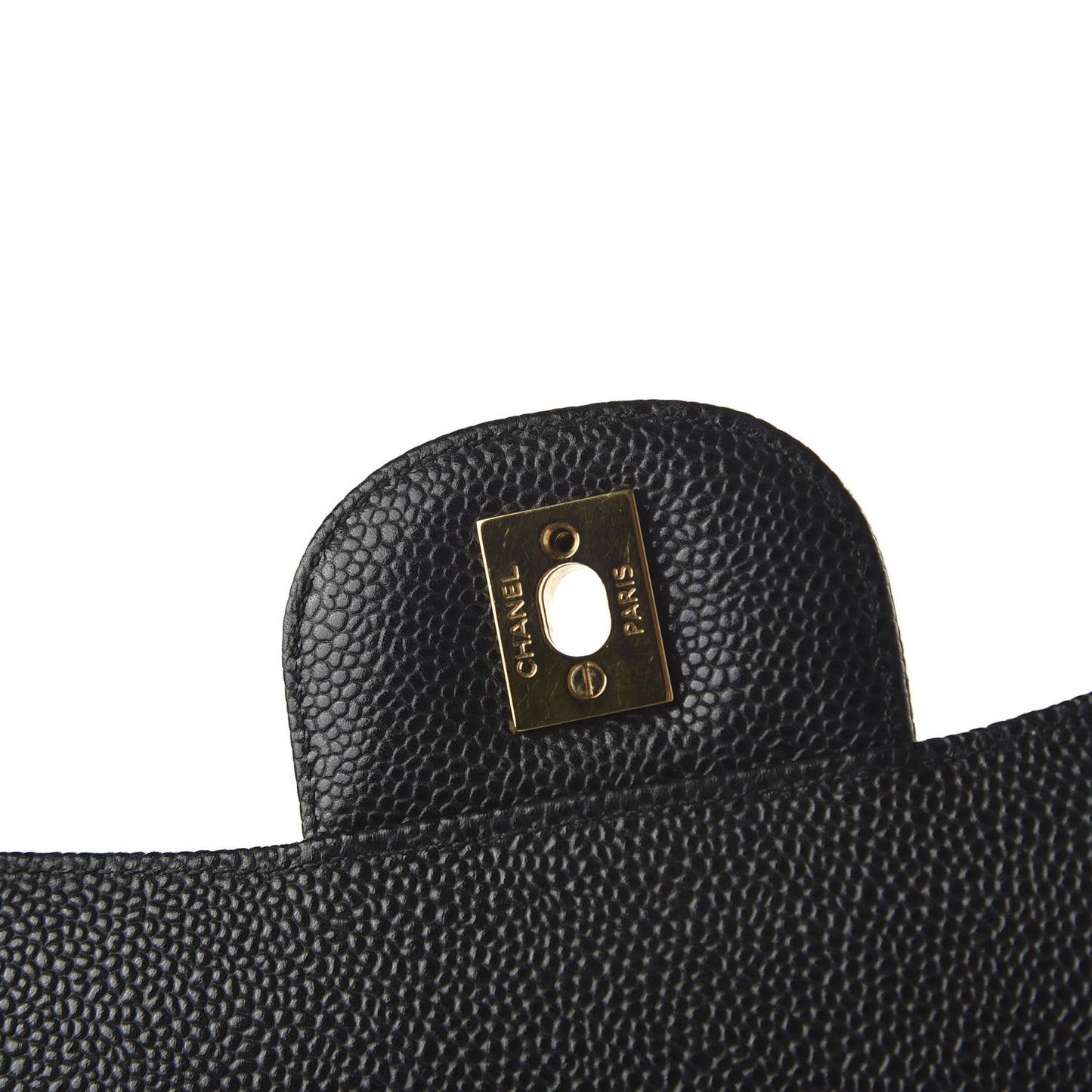 Caviar Quilted Maxi Double Flap Black
