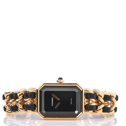 Chanel Stainless Steel Lambskin 20mm Chain Premiere Quartz Watch Gold M 3 of 8