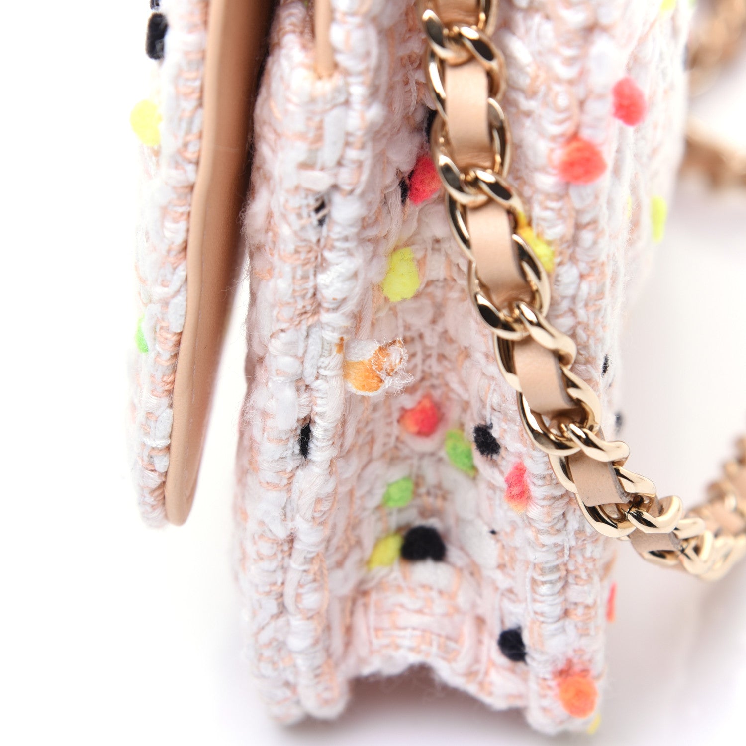 Chanel Candy Cotton Tweed & Beach Ball Wallet On Chain WOC Multicolor 11 of 14