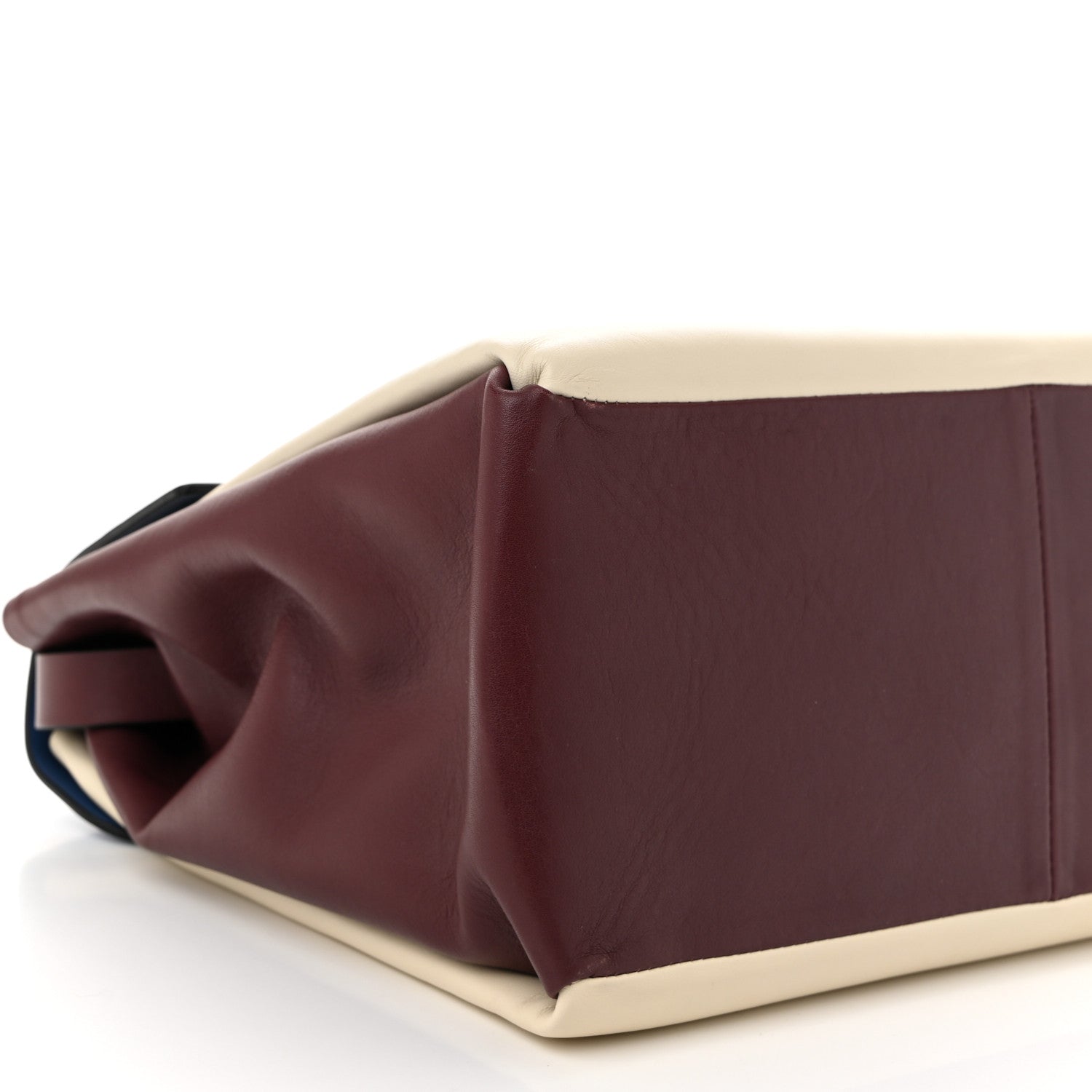 Valentino Garavani Calfskin Colorblock Mime Single Handle Bag Ruby Marine 9 of 10