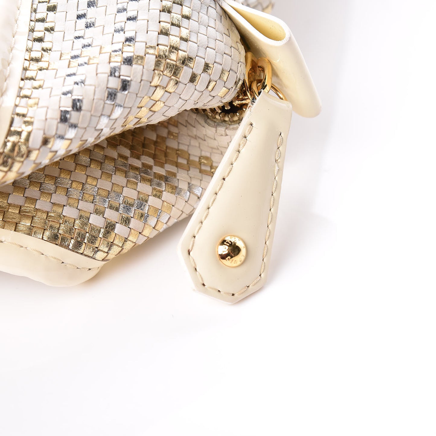 Braided Street Shopper PM Gold