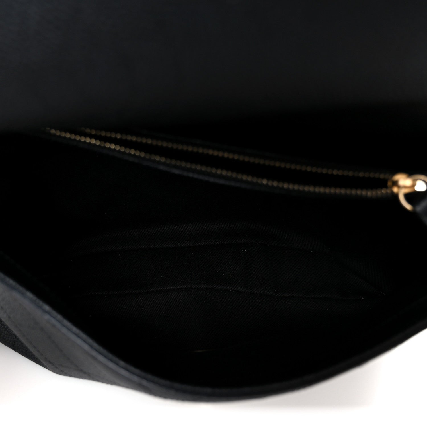 Chanel Grained Calfskin Stitched Flap Black 5 of 10