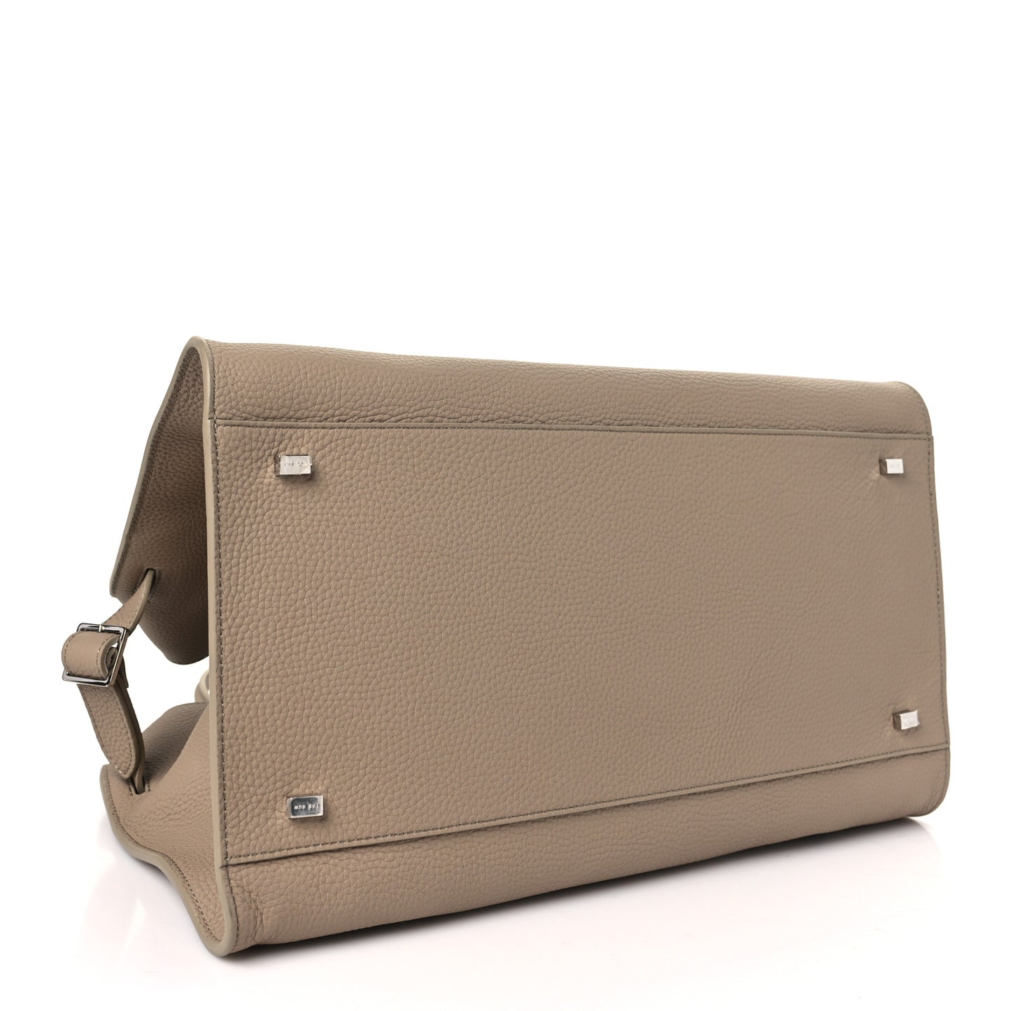 Matte Grained Calfskin Soft Margaux 15 Dark Taupe