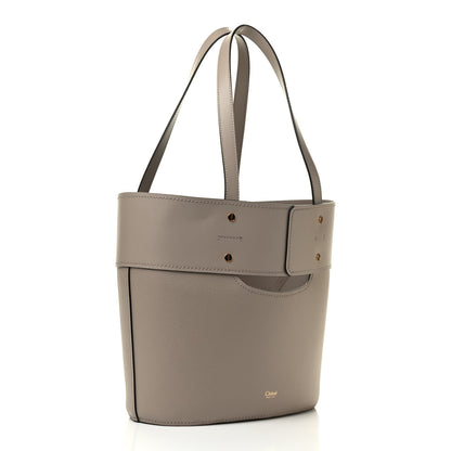 Chloe Smooth Grained Calfskin Small Aby Tote Motty Grey 2 of 7