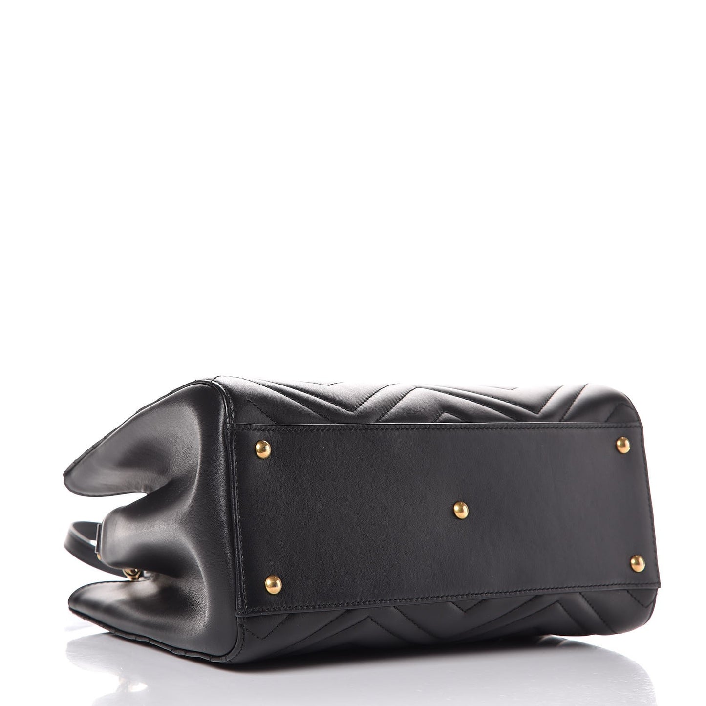 Calfskin Matelasse Small GG Marmont Tote Black