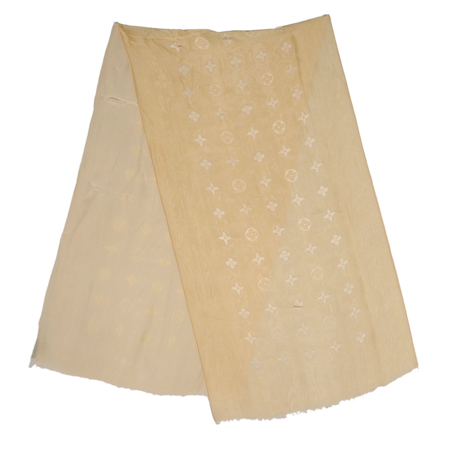 Silk Acetate Monogram Scarf