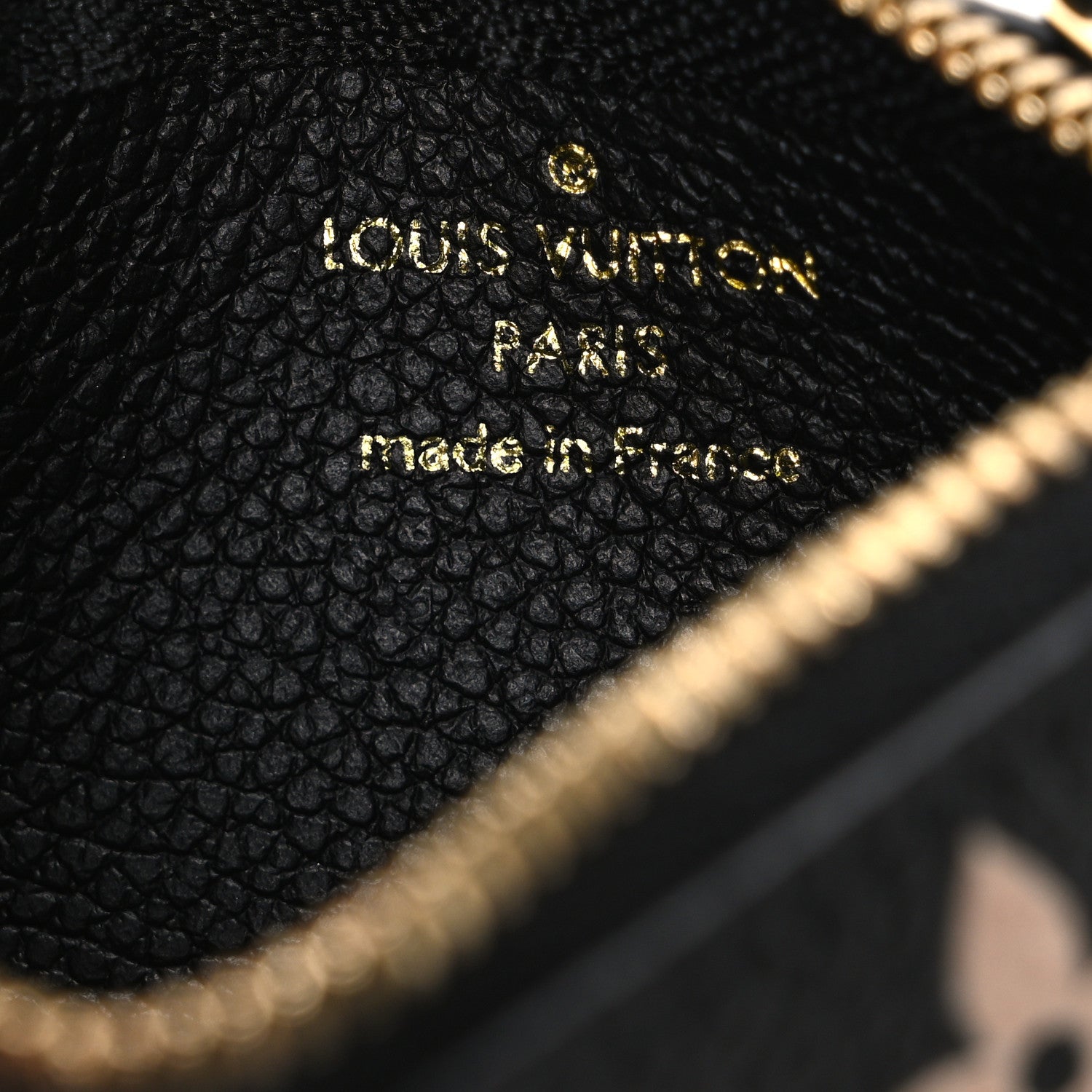 Louis Vuitton Empreinte Monogram Giant Key Pouch Black Beige 6 of 7