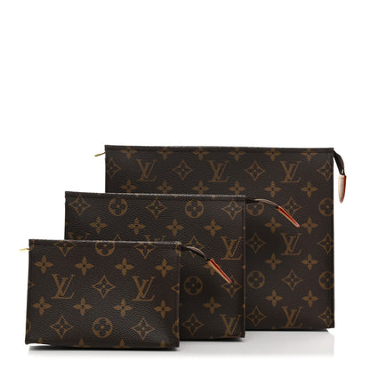 Louis Vuitton Monogram Trio Toilet Pouch Set 1 of 10