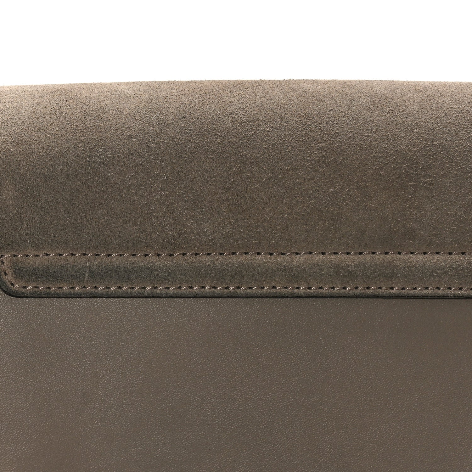 Chloe Suede Calfskin Small Faye Shoulder Bag Motty Grey 9 of 11