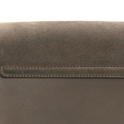 Chloe Suede Calfskin Small Faye Shoulder Bag Motty Grey 9 of 11