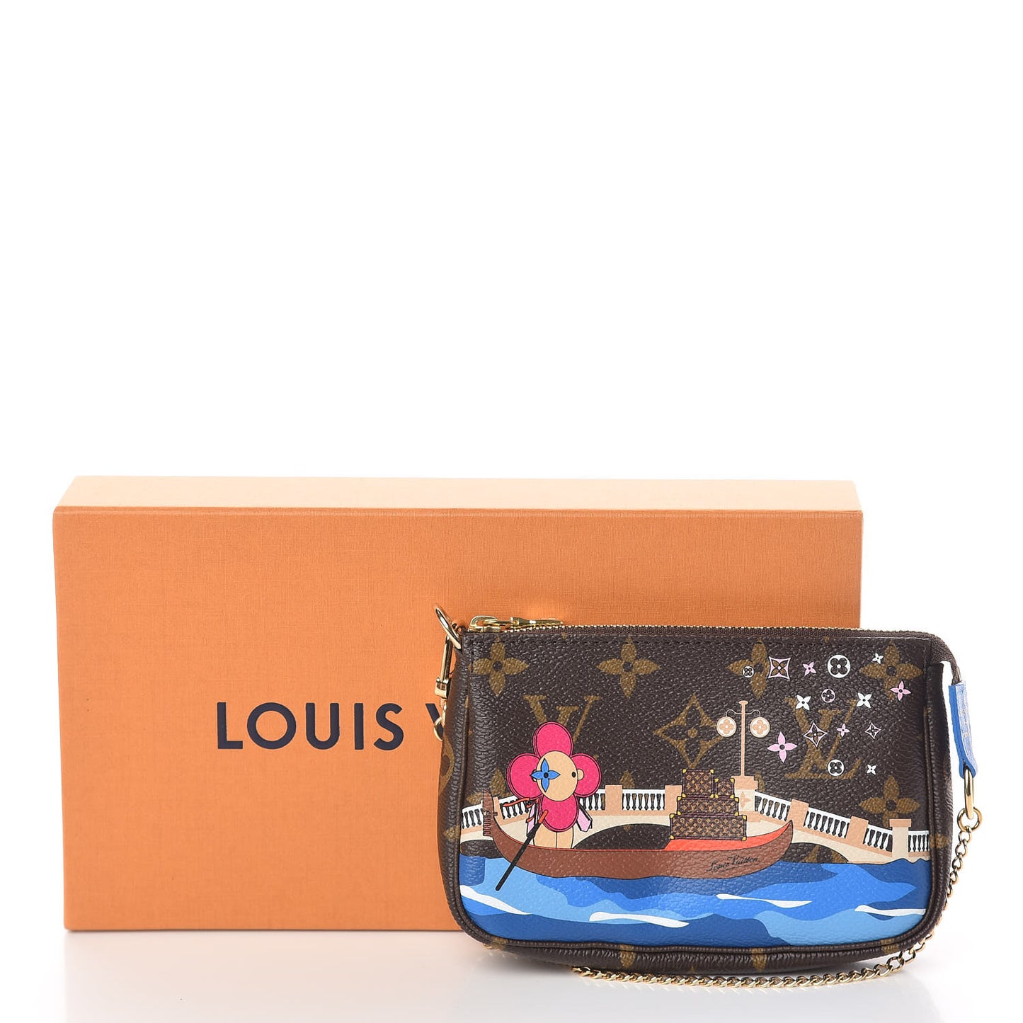 Monogram 2019 Christmas Animation Mini Venice Pochette Accessories Blue
