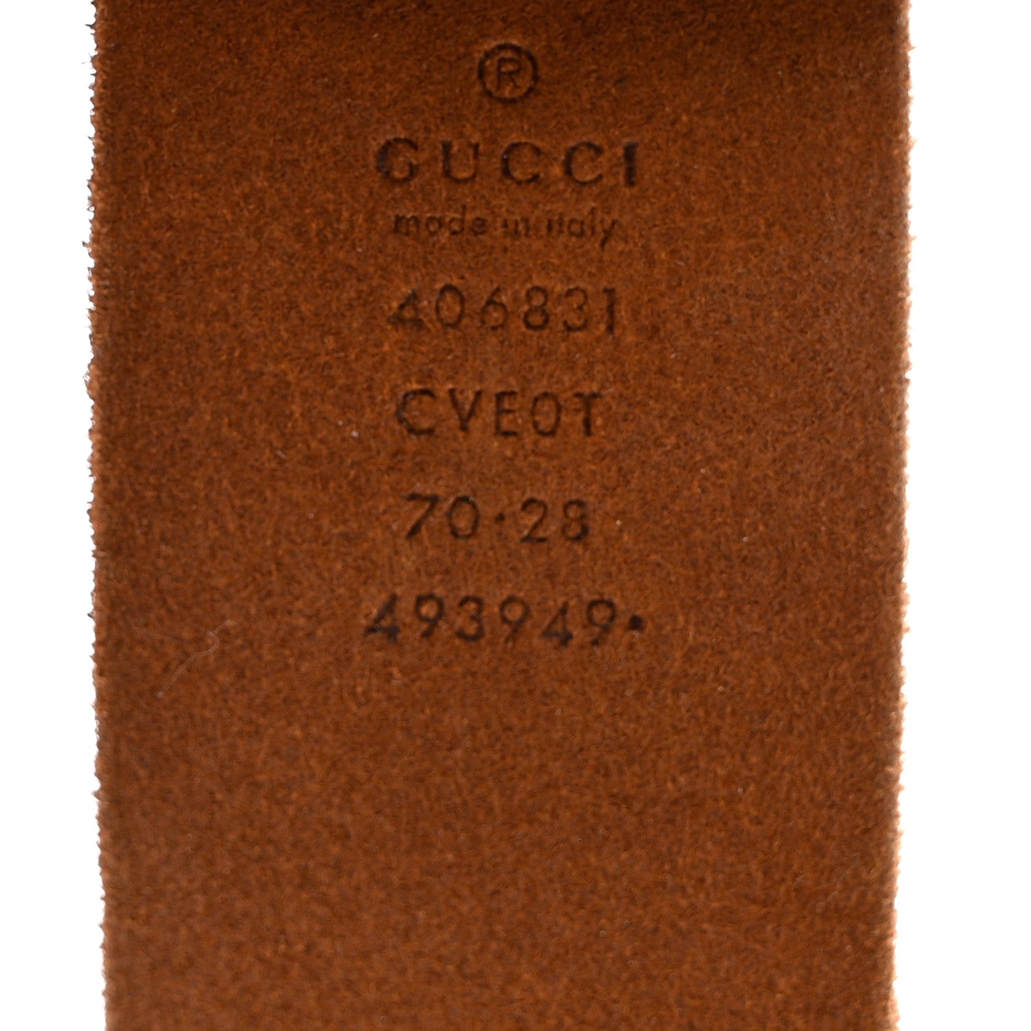 Gucci Cuoio Toscano Double G 40mm 70 28 Cuir 3 of 6