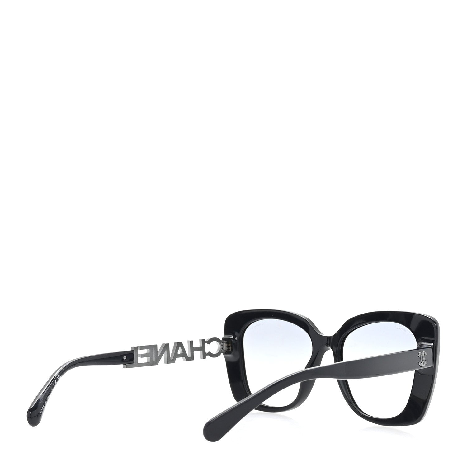 Chanel Acetate Strass Square Sunglasses 5422-B Black 4 of 8