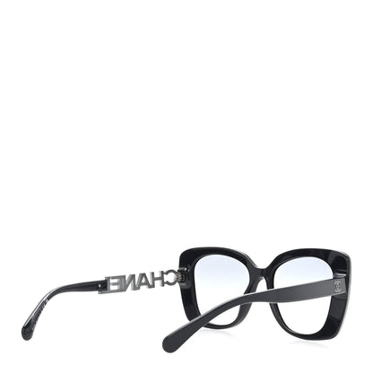 Chanel Acetate Strass Square Sunglasses 5422-B Black 4 of 8