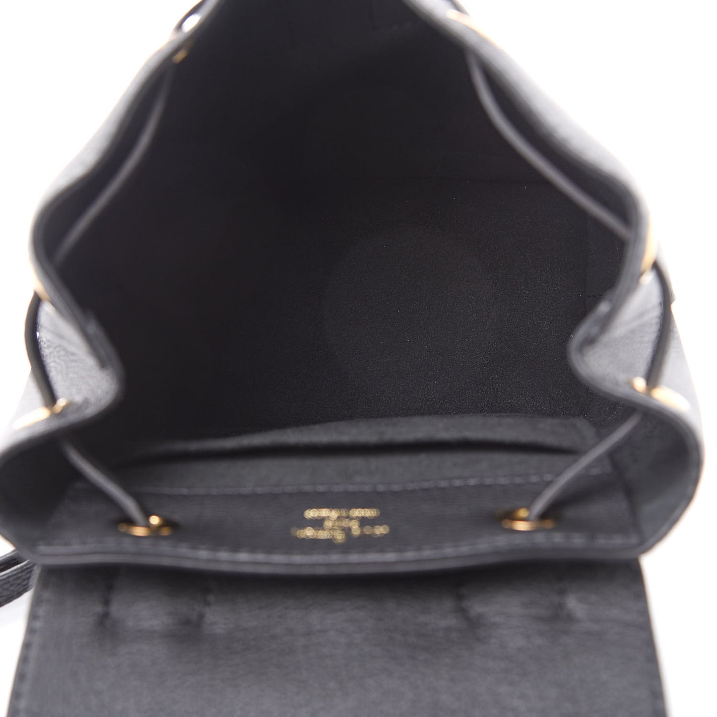 Calfskin Lockme Mini Backpack Black