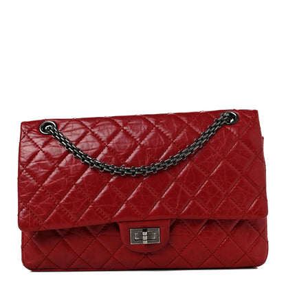 Chanel Aged Calfskin Quilted 2.55 Reissue 226 Flap Red 1 of 13