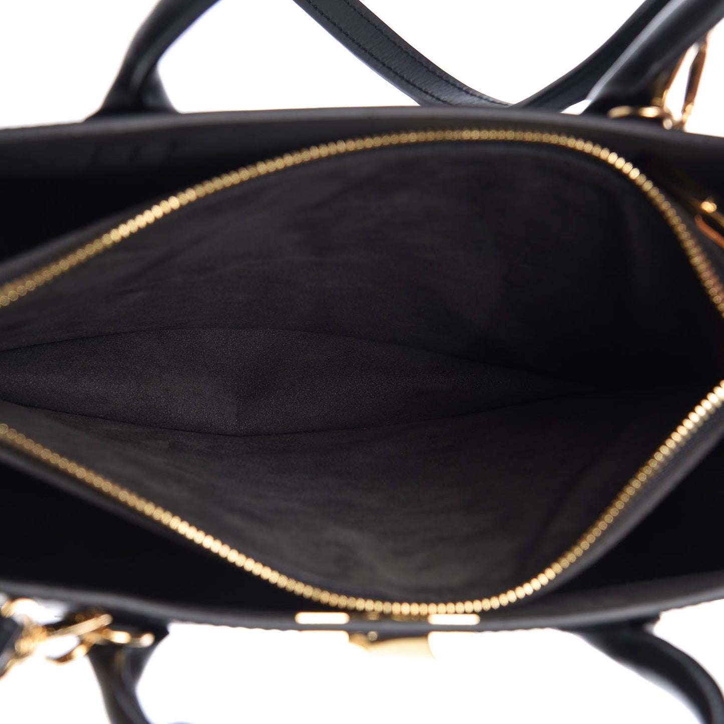 Monogram Cuir Plume Very Tote MM Black