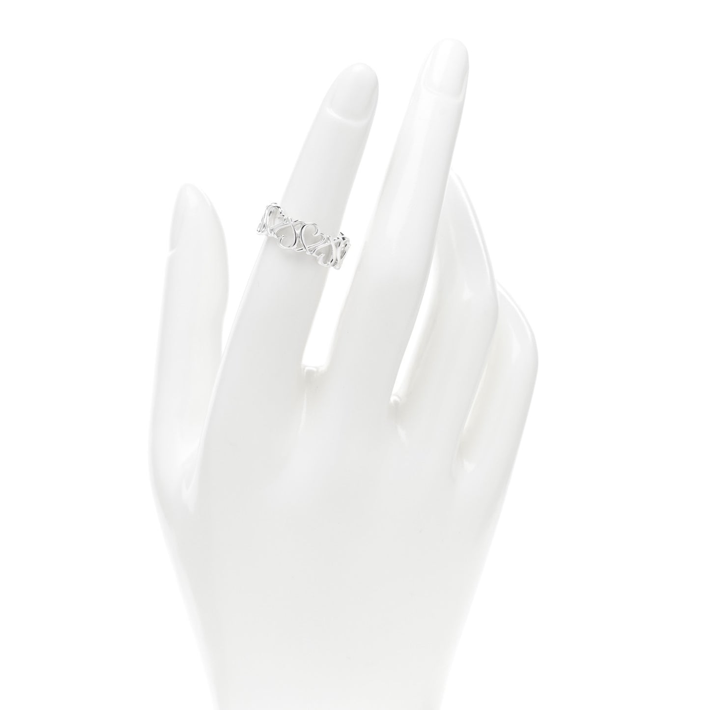 Sterling Silver Paloma Picasso Loving Heart Band Ring 50 5.25
