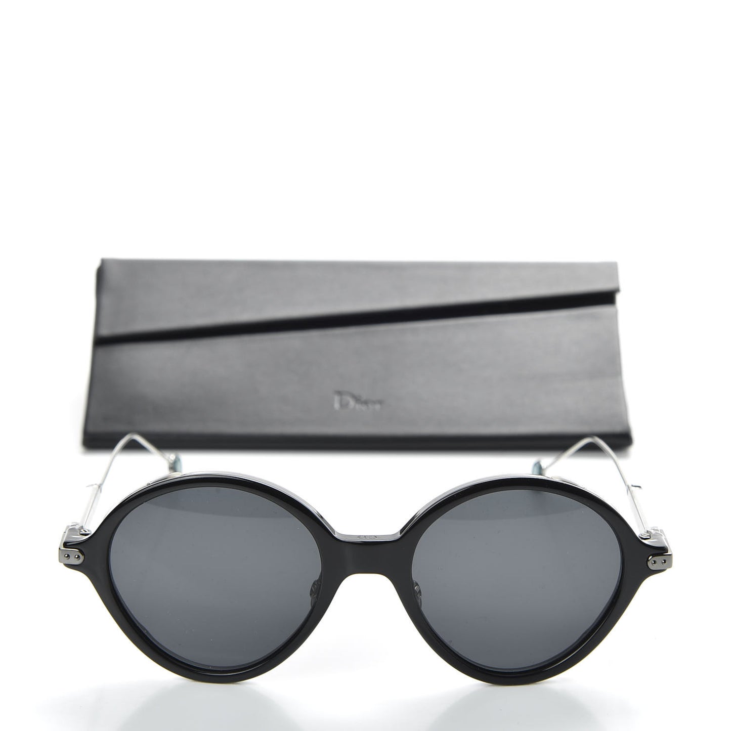 Acetate Umbrage Round Sunglasses Tortoise Black