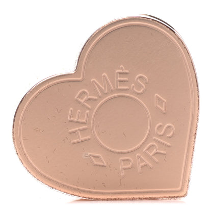 Hermes Rose Gold Plated Brass Mini Coeur Twilly Scarf Ring 1 of 4