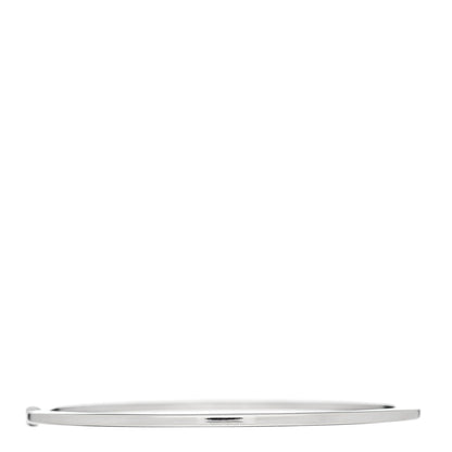 Tiffany 18K White Gold Diamond Metro Bangle Bracelet 3 of 4