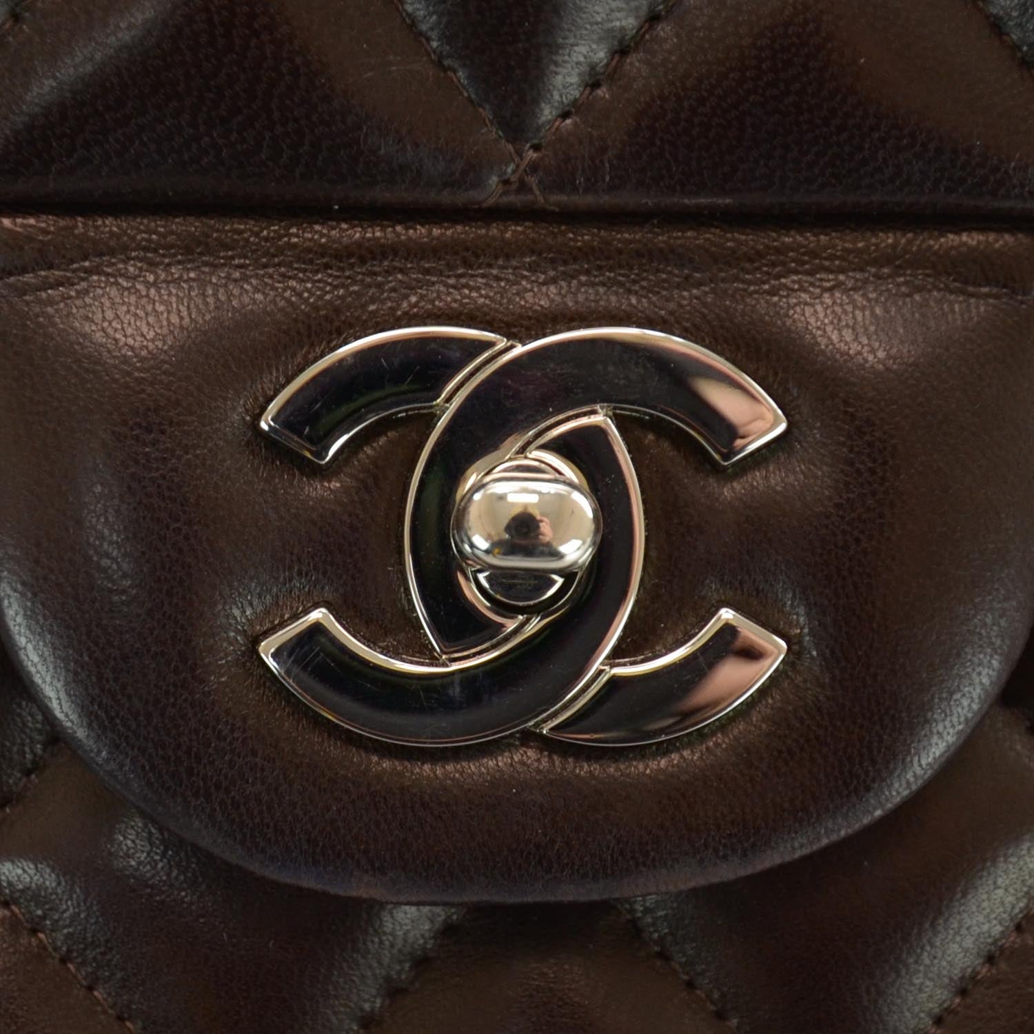 Chanel Lambskin Jumbo Single Flap Brown 5 of 10