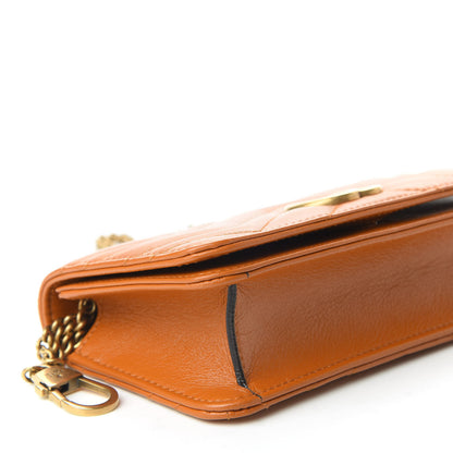 Gucci Calfskin Matelasse GG Marmont Mini Bag Cognac 6 of 8