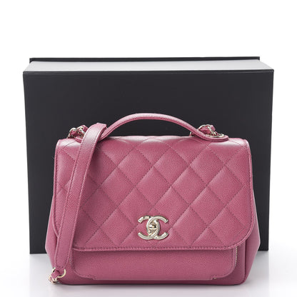 Chanel Caviar Quilted Small Business Affinity Flap Dark Pink 9 of 9