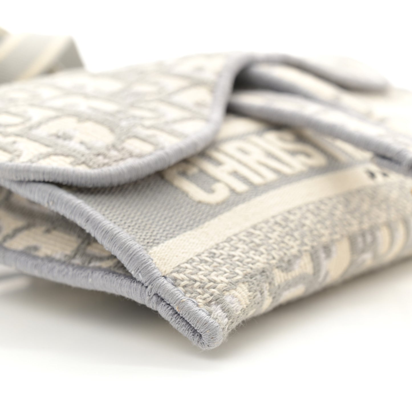 Oblique Slim Saddle Pouch Grey