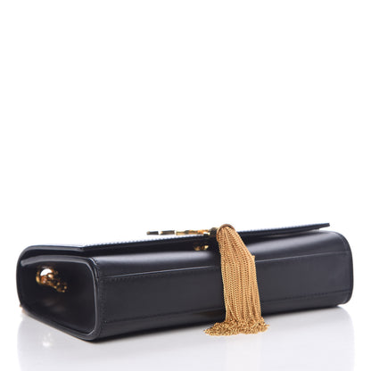 Saint Laurent Smooth Calfskin Small Classic Monogram Kate Tassel Satchel Black 4 of 11