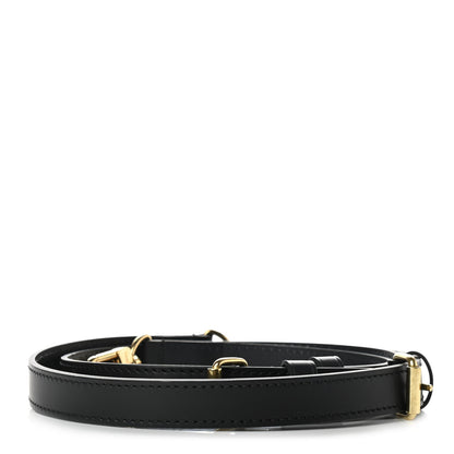 Louis Vuitton Calfskin 16mm Adjustable Shoulder Strap Black 2 of 6