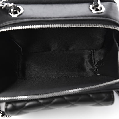 Chanel Lambskin Quilted Small Pocket Box Camera Case Black 5 of 12