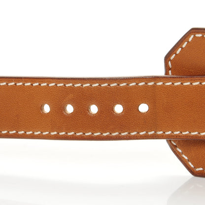 Hermes Barenia Leather 42mm Apple Watch Band Fauve 8 of 9