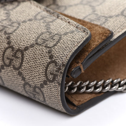 Gucci GG Supreme Monogram Super Mini Dionysus Shoulder Bag Taupe 10 of 10