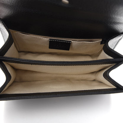 Gucci Dollar Calfskin Crystal Web Mini Dionysus Bamboo Top Handle Bag Black Black Diamond 5 of 9