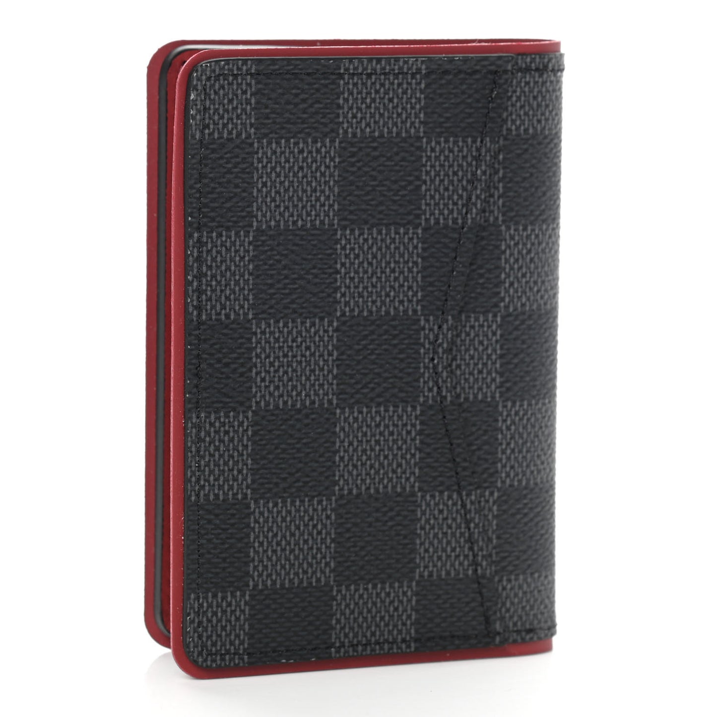 Damier Graphite Pocket Organizer Bordeaux